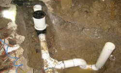 SEWER BACKUP IN BASEMENT DRAIN - DRAINING AND WATERPROOFING COMPANY